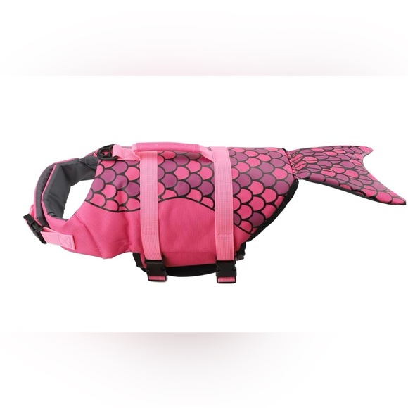 Mermaid Dog Sz SMALL Life Jacket Vest Saver Safety Swim Preserver Rescue Handle - Picture 3 of 16